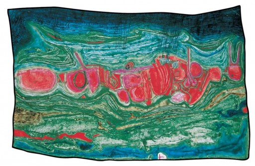Hundertwasser, Regen über China in Flammen, 1958 Privatsammlung