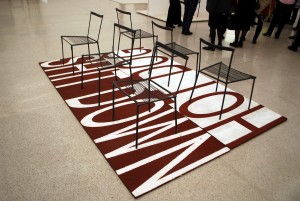 medley 2003_two carpets and six chairs