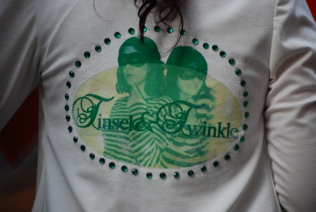 A detail from the bank of Tinsel & Twinkle uniform