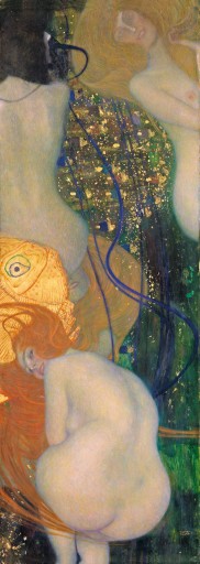 Gustav Klimt, Goldfische, 1901/02 Öl auf Leinwand 181 x 67 cm © Kunstmuseum Solothurn, Dübi-Müller-Stiftung, 1980